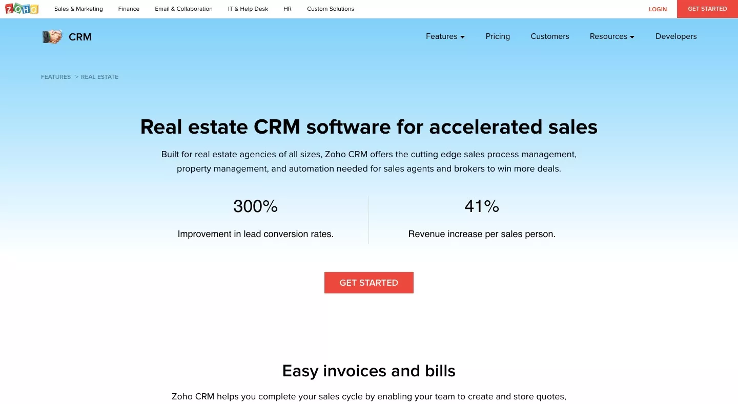 Zoho screenshot
