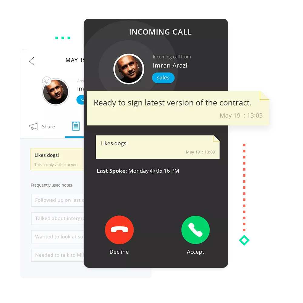 iovox add notes