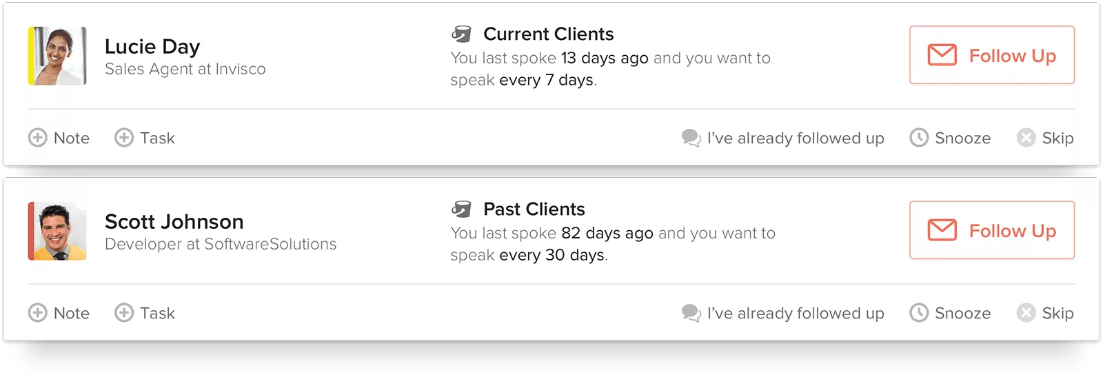 Contactually track email