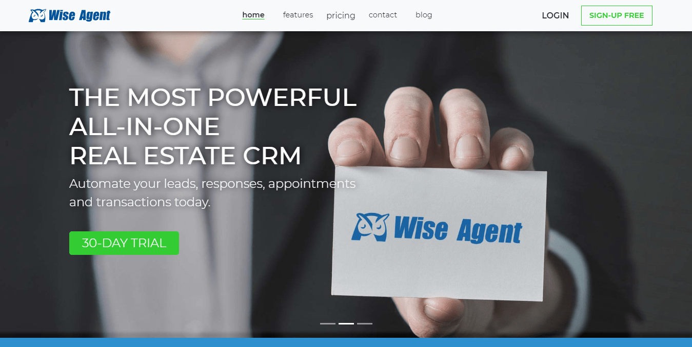 Wise Agent website