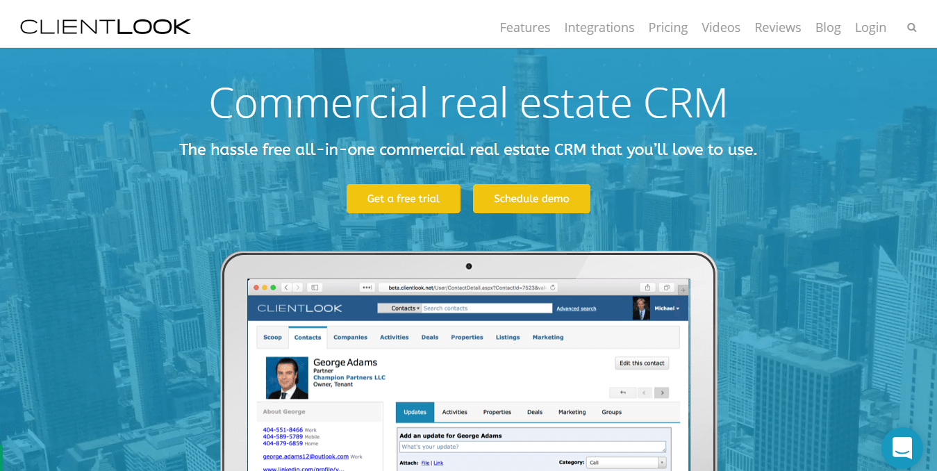 Client Look CRM website