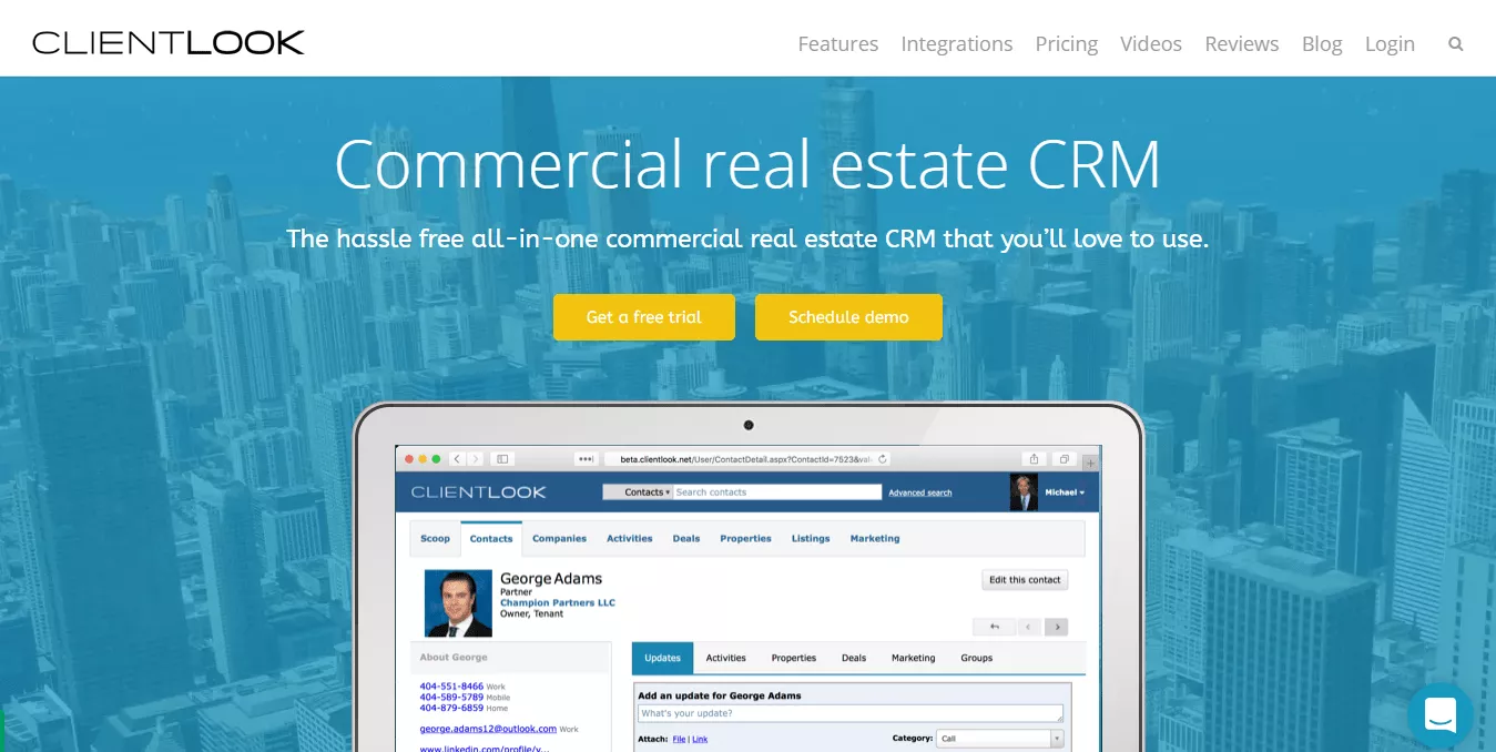 Client Look CRM website
