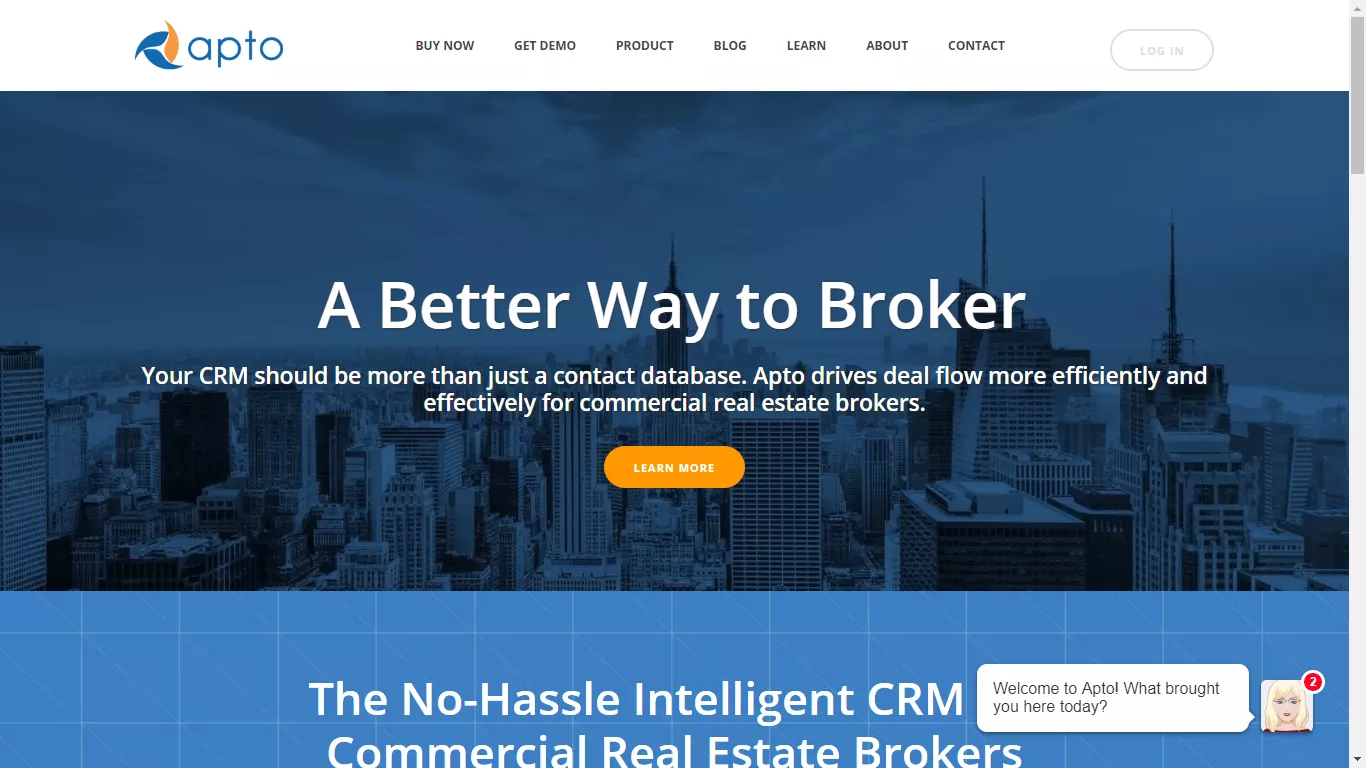 Apto CRM website