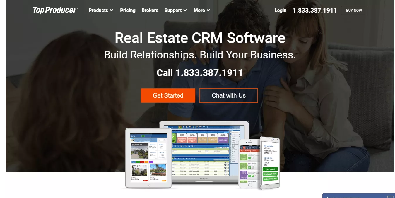 Top Producer CRM website