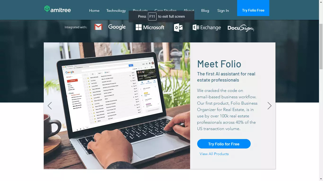 amitree folio business organizer