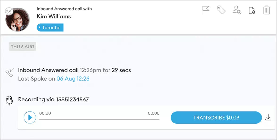 activate call transcription